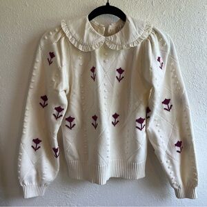 Janie & Jack Peter Pan Collar Cardigan